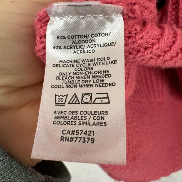 Ann Taylor Ribbed Knit Oversized Sweater Womens XL Mock Neck Slouchy Fall Preppy - Picture 6 of 10